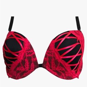 La Senza Push-up/Lightly Lined Bra the show off lace pink black